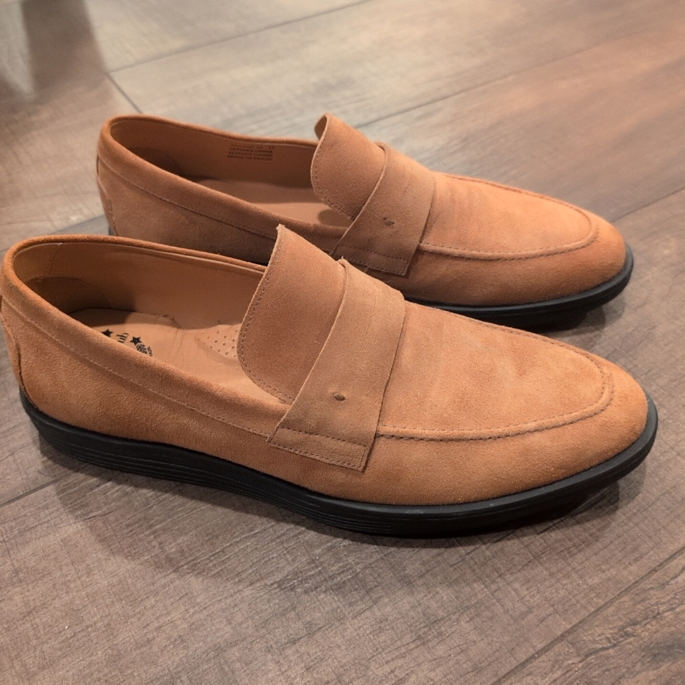 Driver Club USA Men, Penny Loafer Taupe Dress Shoe Size 12 DC11585-01